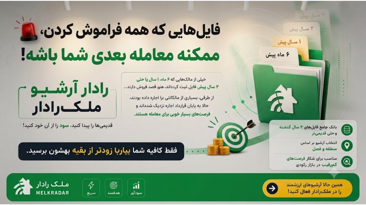 فایلینگ املاک ملکرادار